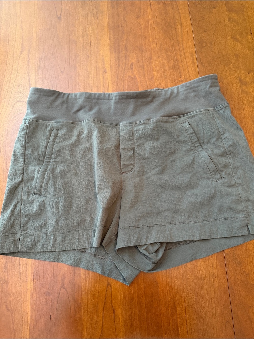 Athleta Olive Green Performance Waistband Shorts